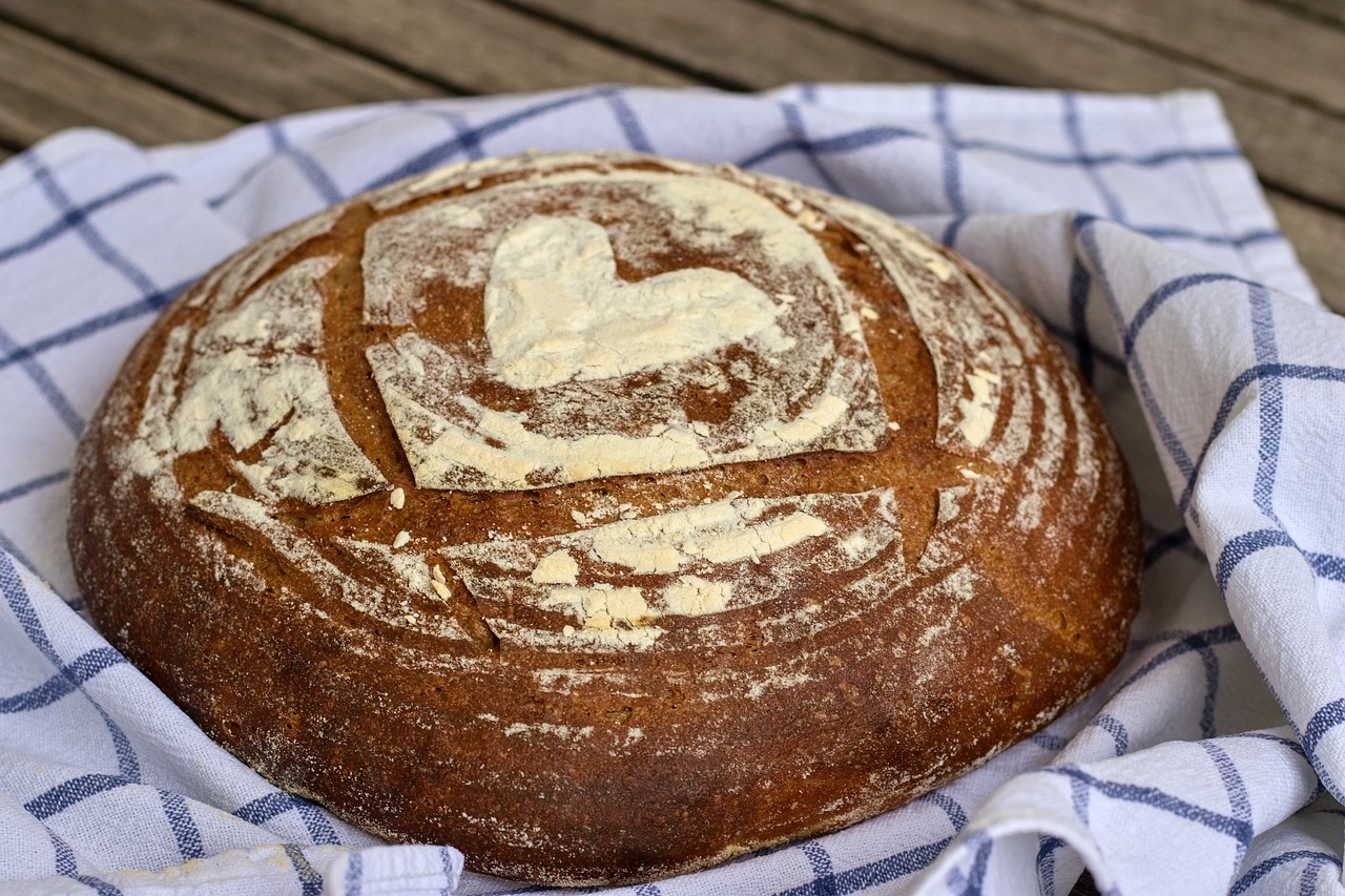bread, breakfast, sourdough